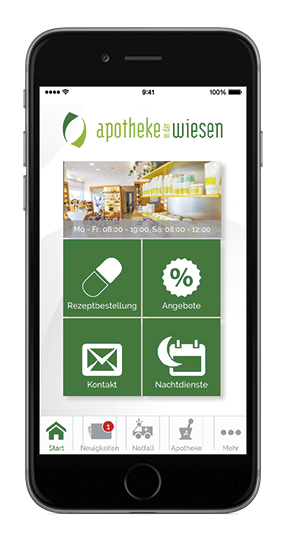 Die App der Apotheke in der Wiesen